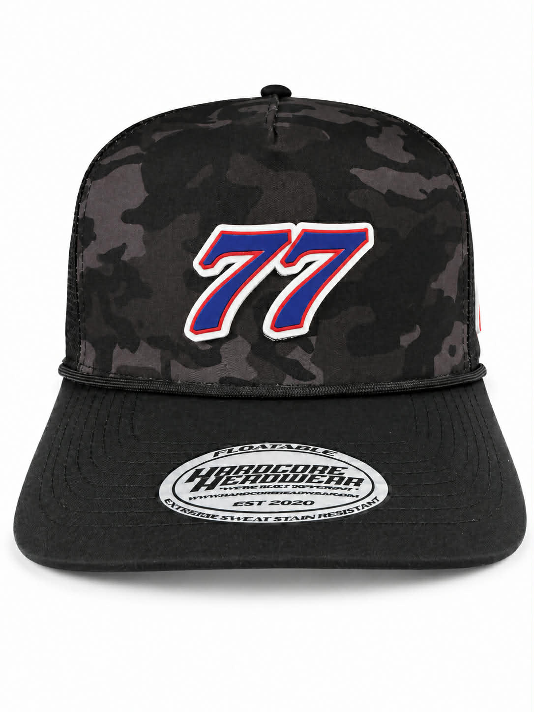 Black Camo 77 Snapback