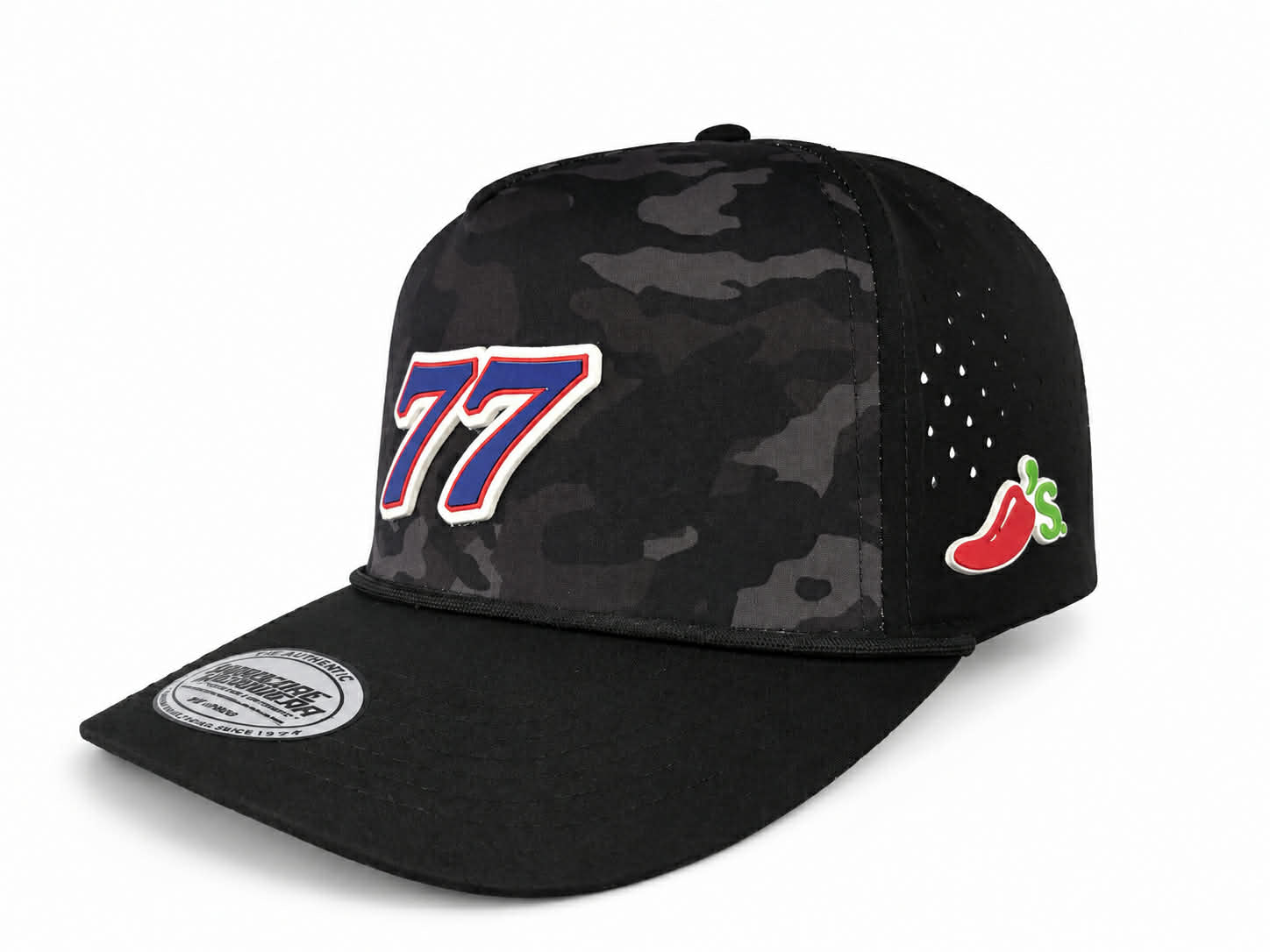 Black Camo 77 Snapback