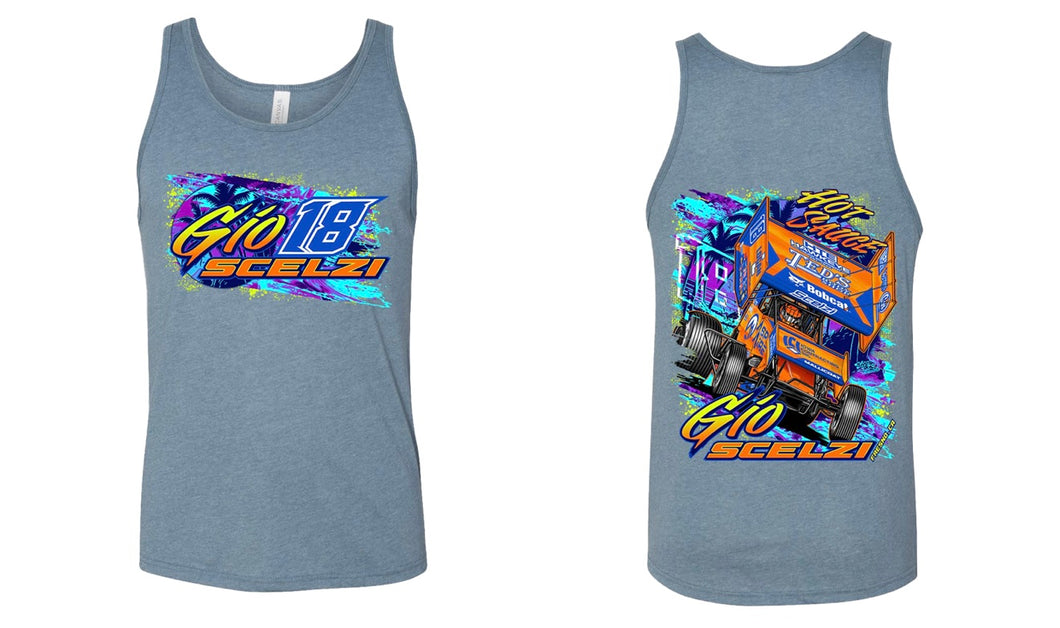 Catch A Wave Tank Top - Heather Slate