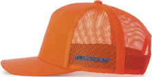 Load image into Gallery viewer, Blue 18 Blaze Orange Richardson Trucker Snapback