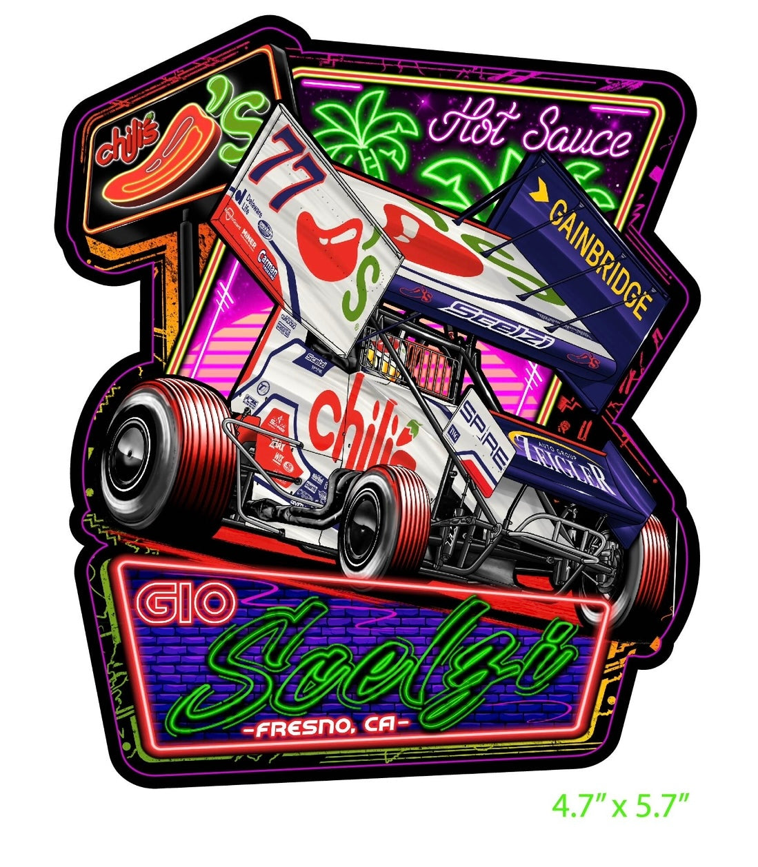 Chilis Neon Decal